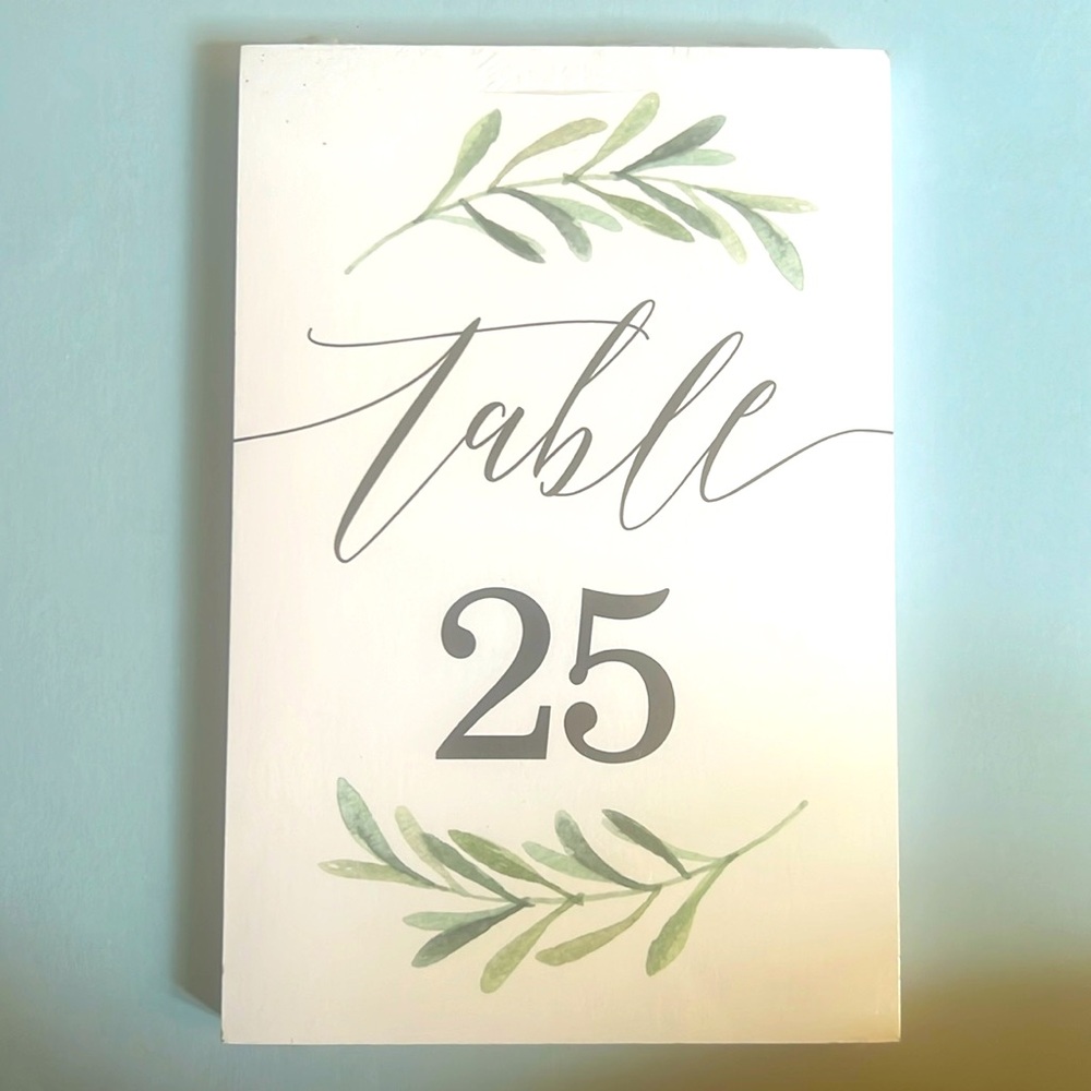 Thumbalina Table Numbers